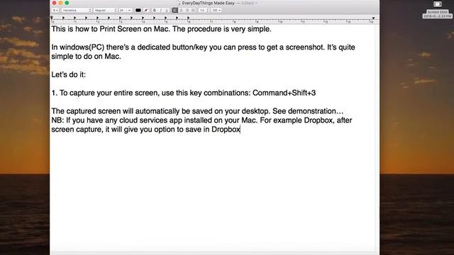 Print Screen on mac, capture section of screen on mac смотреть онлайн