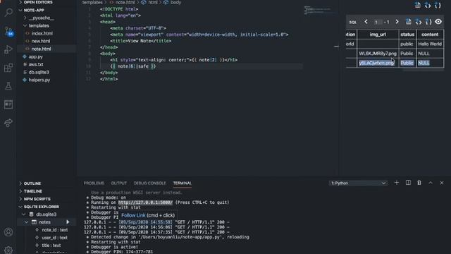 Build a Flask app: Note - View Note & Debugging (Part 6) смотреть онлайн