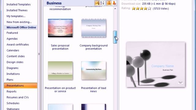 PowerPoint 2007 | Start with a Template смотреть онлайн