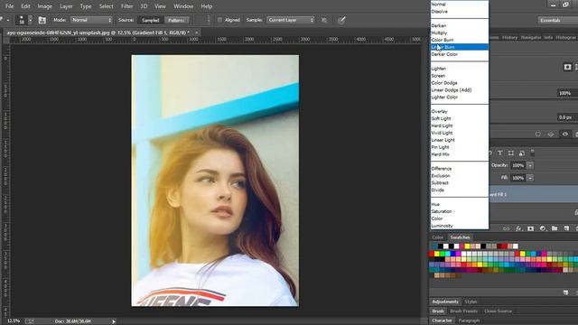 Dual Tone Effect Photoshop Tutorial Gold Effect смотреть онлайн