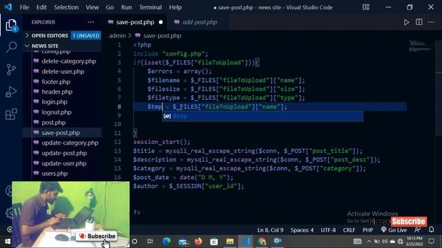 Live News Blog Website Project || Add Post Tutorial: 08 #majorproject #webdevelopment смотреть онлайн