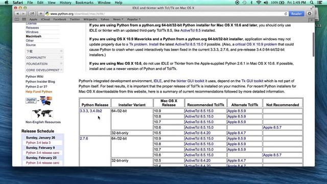 Installing Python (3.3.3) on a Mac (OSX 10.9.1) including ActiveState Tcl/Tk смотреть онлайн