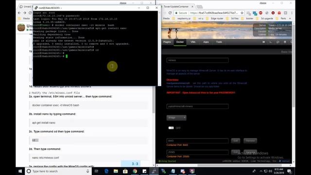 unraid letsencrypt mineos смотреть онлайн