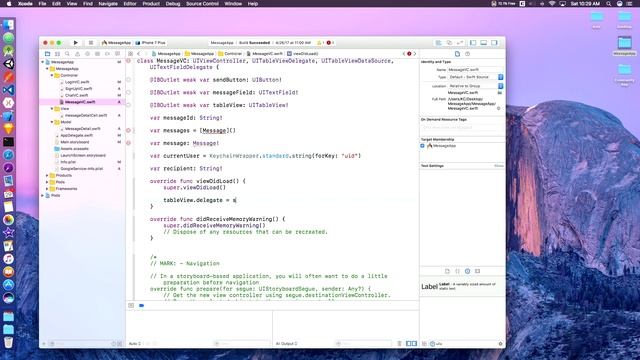 Making a Messaging App: Episode 4 (Swift 3 in Xcode) смотреть онлайн