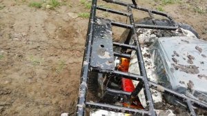 Первые покатушки на yamaxa grizzly 250cc кардан