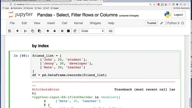 [Pandas Tutorial] Select, Filter Row or Column from dataframe смотреть онлайн