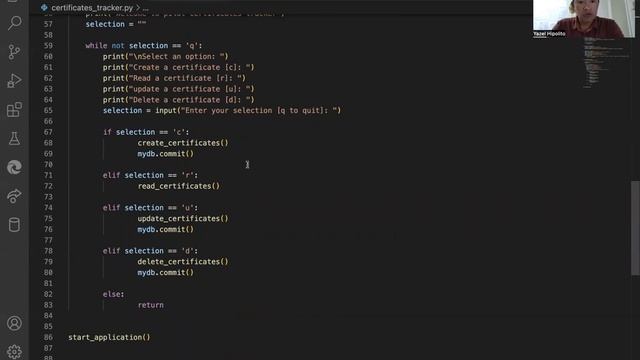Python program using MySQL database смотреть онлайн