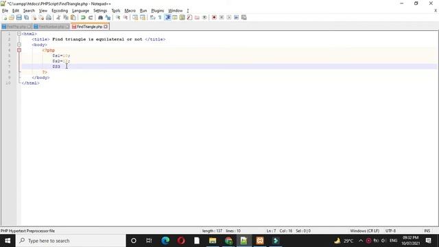 PHP Script to find entered value forms equilateral triangle смотреть онлайн
