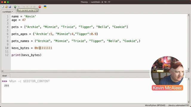 Learn MicroPython - Part 2 If, Else & Data Types смотреть онлайн
