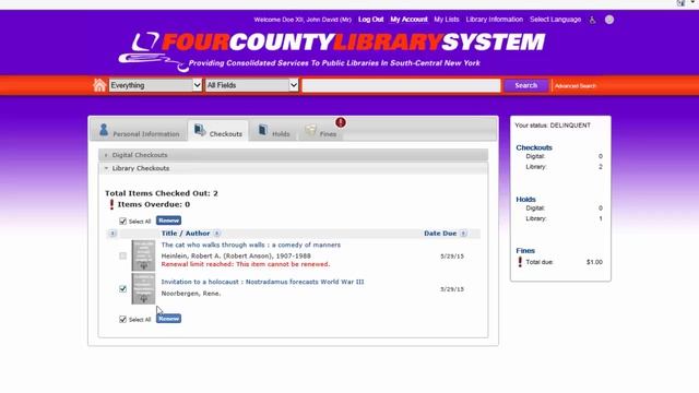 Logging into your Four County Library System Account смотреть онлайн