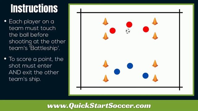 Battleships Game | Warm Up Soccer Shooting Drill смотреть онлайн
