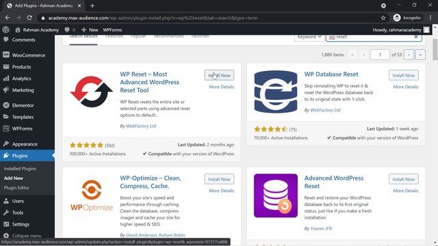 How to Reset your WordPress WebSite | Rahman Academy смотреть онлайн