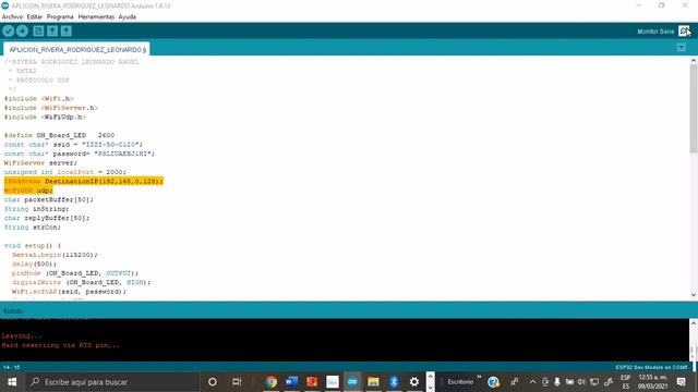 PROTOCOLO UDP ESP32 Y B4A ARDUINO смотреть онлайн