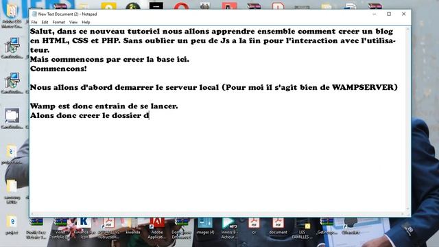 01 Créer  Son Blog En HTML, CSS, JS Et PHP(Introduction)