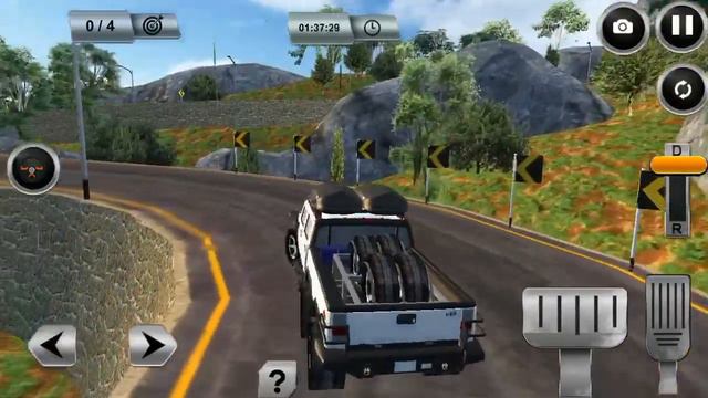 6x6 Offroad Pickup Truck Sim - Enjoy Dirt Track Truck Driving - ios Gameplay #1 смотреть онлайн