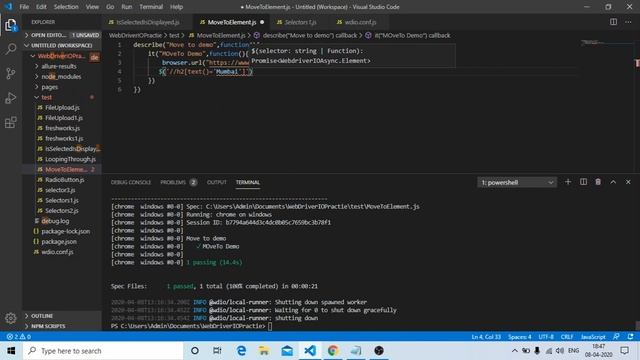 Sub Menu Automation In Web Driver IO | Move To Element In webdriverio | Kbtutorials смотреть онлайн