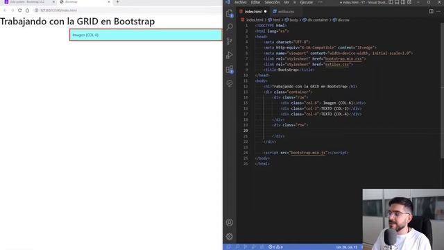 ? Bootstrap 5 GRID Filas y columnas {Tutorial Completo } смотреть онлайн