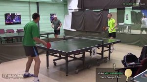 test XIOM Omega VII Pro max on YINHE (Milkyway) #200 1-ply Kiso Hinoki