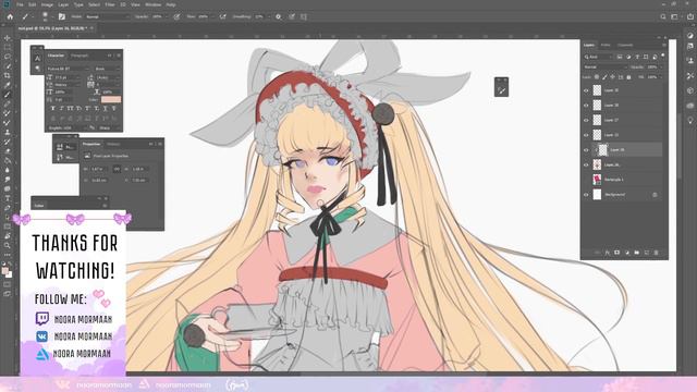 🌿 🌺 Rozen Maiden taisho Shinku | Speedpaint 🌿 🌺 смотреть онлайн