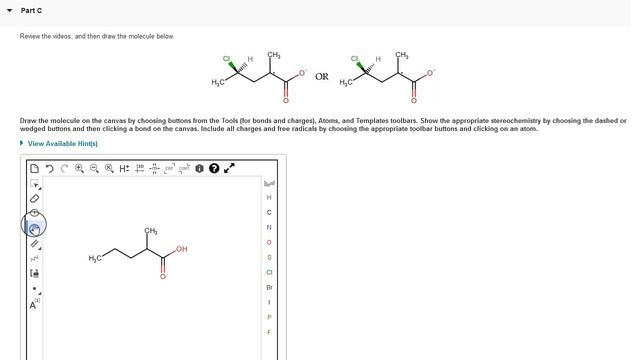 Drawing Organic Structures in Mastering Chemistry (Marvin) смотреть онлайн