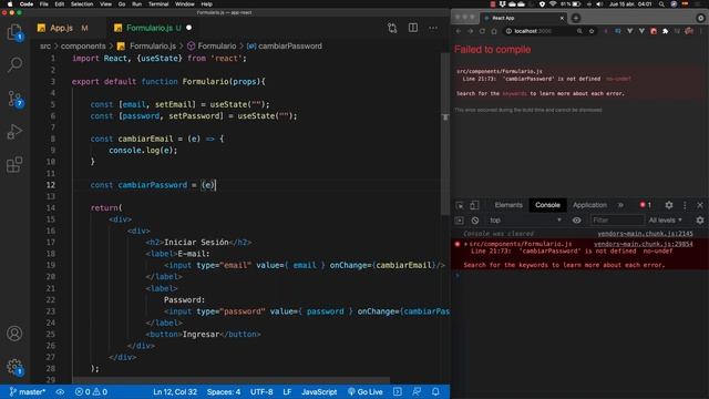 React ? ? - #9 Formularios [ onChange & onSubmit ] | Curso de React.js смотреть онлайн