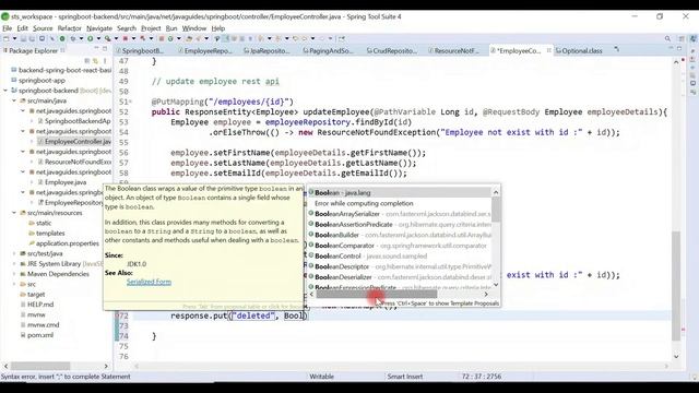 Angular 10 + Spring Boot CRUD Full Stack App - 22 - Creating DELETE REST API to Delete an Employee смотреть онлайн