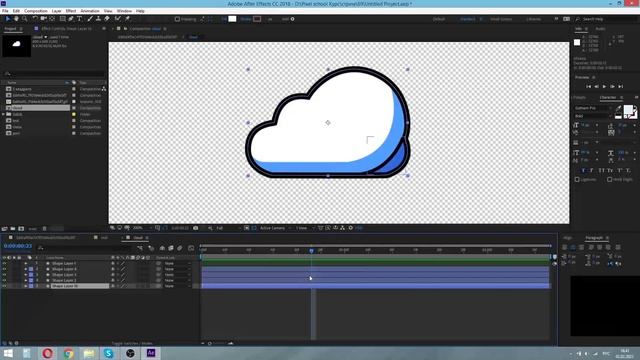 Анимируем тучку в After Effects | уроки для новичков смотреть онлайн