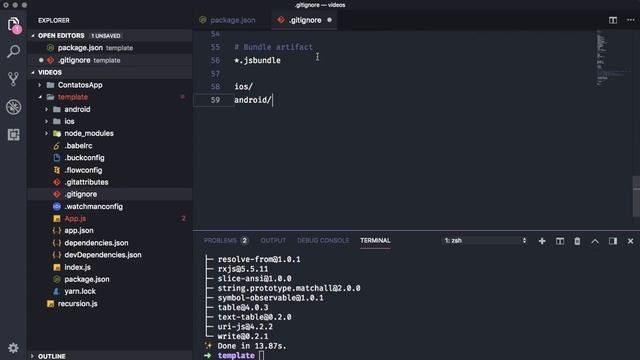 Como criar templates no React Native смотреть онлайн