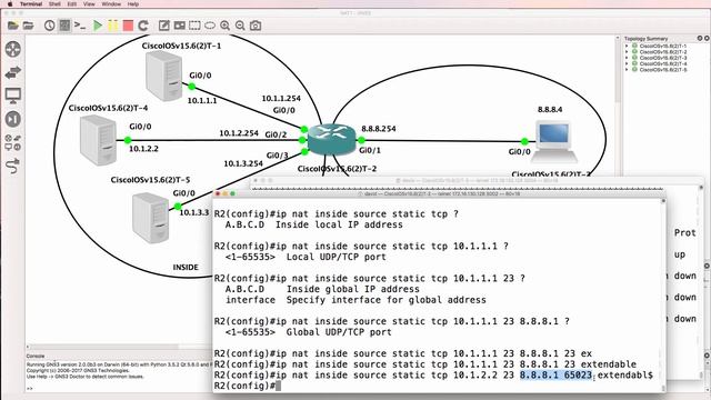 CCNA #034 Static NAT Configuration - Multiple Servers using single IP address (Part 3) смотреть онлайн