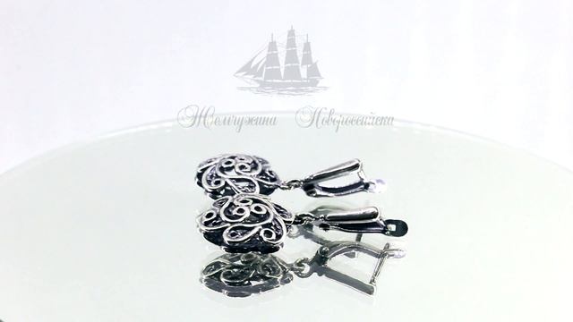 30024 БИЖУТЕРИЯ, СЕРЬГИ, ЖЕМЧУЖИНА НОВОРОССИЙСКА