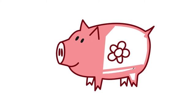 Как нарисовать СВИНКУ КОПИЛКУ / Раскраска СВИНКА КОПИЛКА/How to draw A PIGGI BANK / Краски раскраск смотреть онлайн