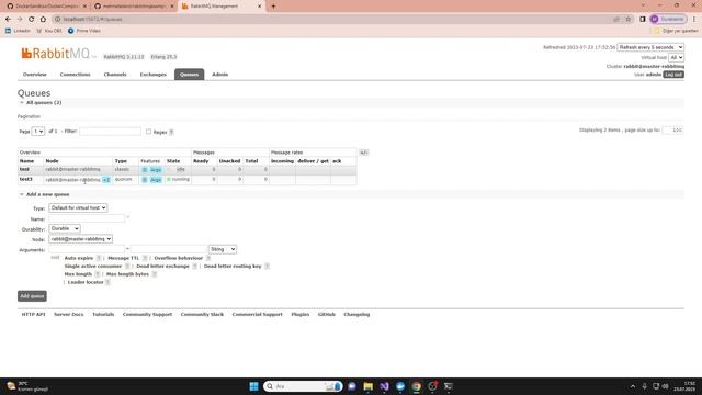 RabbitMQ Cluster смотреть онлайн