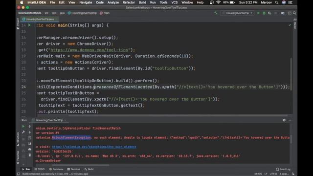 How to Handle Tooltip in Selenium WebDriver | Selenium - Java смотреть онлайн