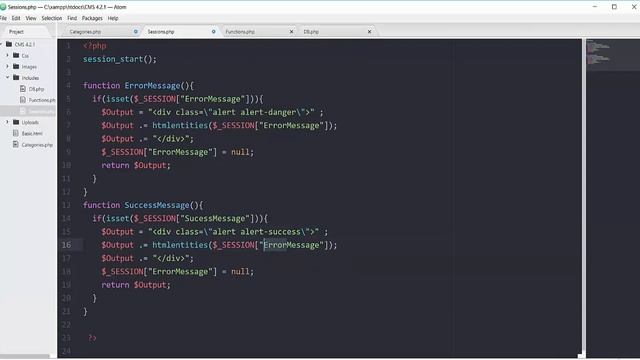CMS Creating Session Using PHP смотреть онлайн