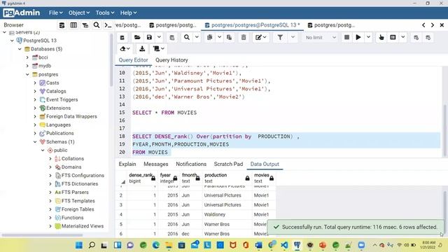 RANK function in SQL | DENSE RANK function in SQL смотреть онлайн