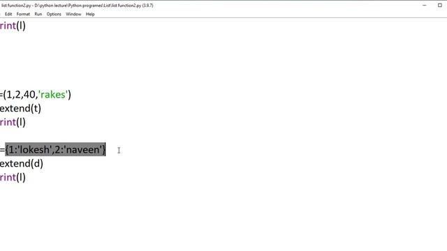 List functions Part-1 append,extend,insert смотреть онлайн