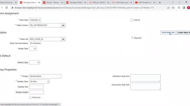 EFF Flexfield(Extra Information Fields (EITs)) configuration in Oracle Fusion cloud HCM смотреть онлайн