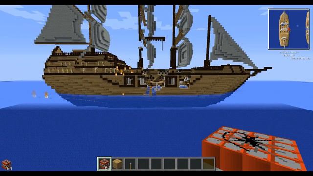 Minecraft-Карта морской бой #1