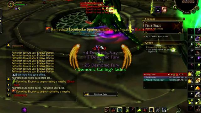 Kanrethad Ebonlocke 6.0 Demonology Kill 498 ilvl смотреть онлайн