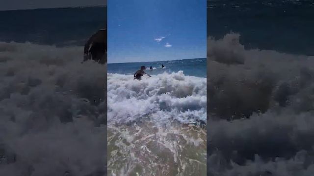 Один из лучших пляжей Северной Франции, Бискайский Залив, Бискаросс. Biscarosse, beach of Aquitania смотреть онлайн