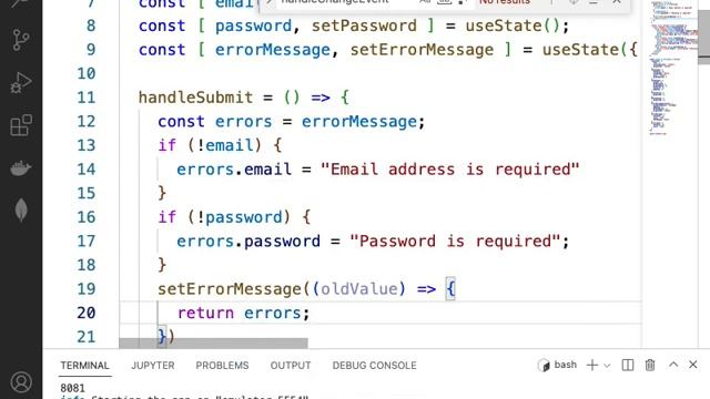 Ch03 React Native Fundamentals Part 03 - Form Validation Example 02 смотреть онлайн