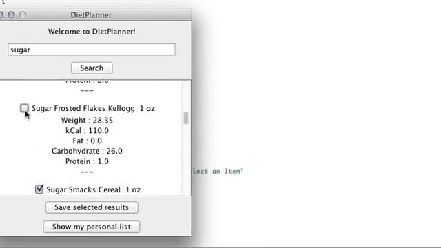 Diet Planner App in Java смотреть онлайн