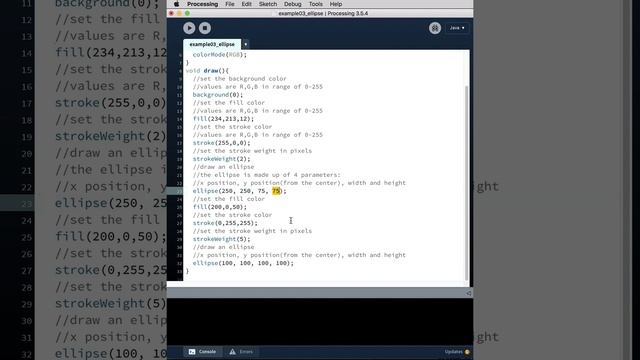 processing ex03 ellipse смотреть онлайн