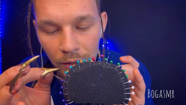 ASMR. 120 иголок пронзают микрофон. Массаж мозга.