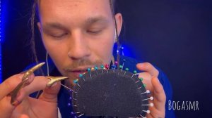 ASMR. 120 иголок пронзают микрофон. Массаж мозга.