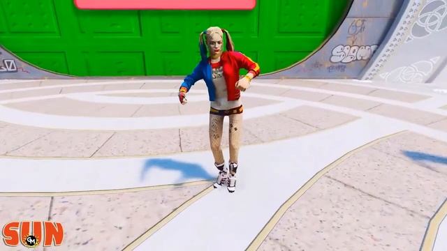 GTA V Epic New Stunt Race For Car Racing Challenge by Trevor and Shark #126 смотреть онлайн