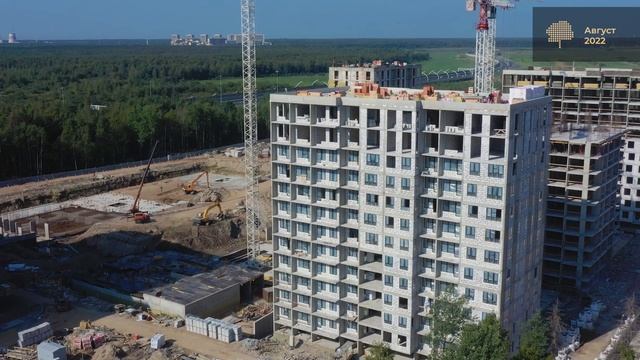 Ход строительства ЖК Тайм Сквер в Приморском районе. Август 2022 смотреть онлайн