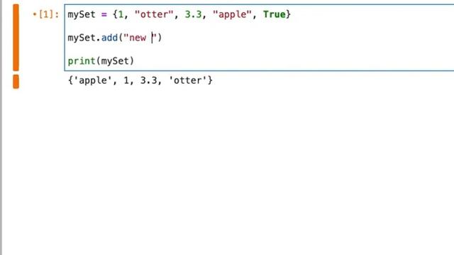Python: Set.add() смотреть онлайн