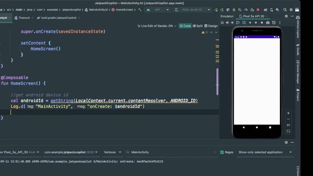 Kotlin Copilot: Jetpack compose get device ID смотреть онлайн