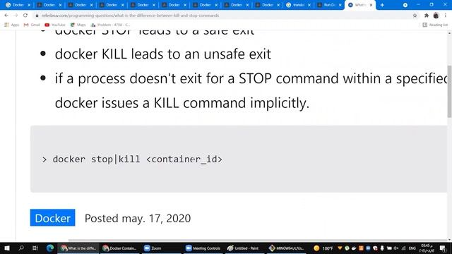Stop & kill Running Container смотреть онлайн